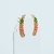 Brinco festa ear cuff com mini folha de zircônia coloridas, banhado a ouro 18k - comprar online