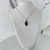 Conjunto pedra natural de colar e brinco no verde esmeralda e verde claro com zirconias, banhado a ouro 18k na internet