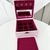 Porta joias p duplo corino rosa, veludo interno pink - comprar online