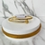 Bracelete de prego cravejado com zirconias com fecho, banhado a ouro 18k - comprar online