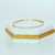 bracelete cravejado com fecho, banhado a ouro 18k