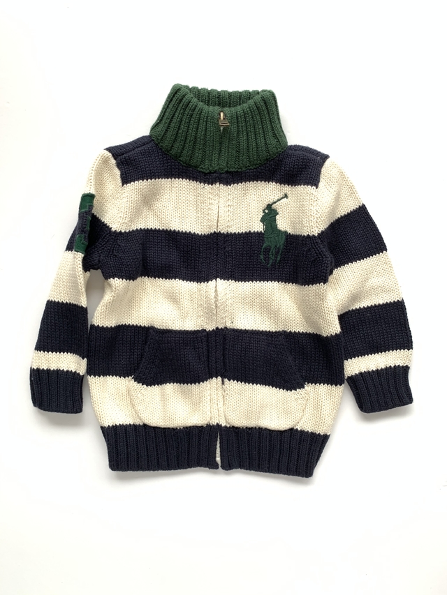 Polo Ralph Lauren - Sweater con cierre de hilo (T:9M)