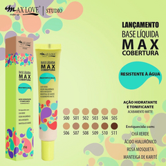 Base líquida matte WATERPROOF TONO 501 - MAX LOVE - tienda online