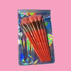 Set de 8 brochas UNICORNIO color SALMON - comprar online