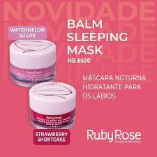 (HB8530SS) Balm sleeping mask tono STRAWBERRY SHORTCAKE - RUBY ROSE - Mibú Makeup