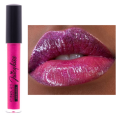 (CS4148-6) Lip gloss JUICY KISS tono 6 - PINK 21