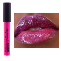 (CS4148x12) Set de 12 Lip gloss JUICY KISS - PINK 21 en internet