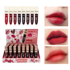 (CS3914x16) Set de 16 Lip tints stay 12HS - PINK 21