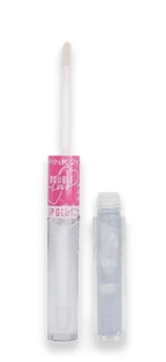 (CS4031-2) Gloss duo DOUBLE LOVE efecto glitter TONO 2 - Pink 21