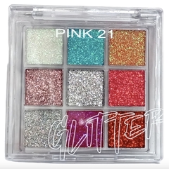 (CS4248-1) Paleta de glitters ULTRA BILLANTES Tono 1 - PINK 21