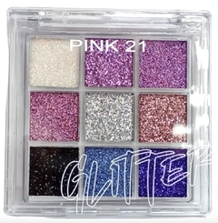 (CS4248-3) Paleta de glitters ULTRA BILLANTES Tono 3 - PINK 21