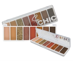 (CS3251-1) Paleta de Sombras+Glitter SO CHIC TONO 1 - PINK 21