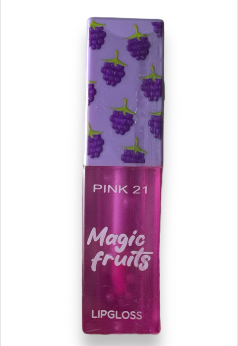 (CS3722-5) Gloss MAGIC FRUITS sabor UVA - PINK 21
