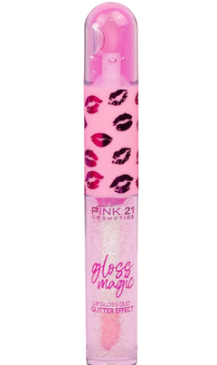 (CS3671-1) Gloss DUO efecto glitter TONO 1 - Pink 21