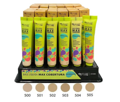 Set de 12 Bases líquida matte WATERPROOF - MAX LOVE