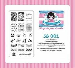 Placa de Stamping SB001 - SUGAR BUBBLES