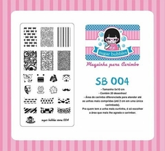 Placa de Stamping SB004 - SUGAR BUBBLES