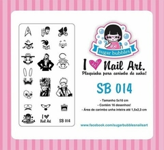 Placa de Stamping SB014 - SUGAR BUBBLES