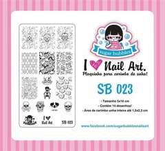 Placa de Stamping SB023 - SUGAR BUBBLES