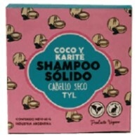 (TYL2036) Shampoo sólido vegano para cabello seco con coco y karité