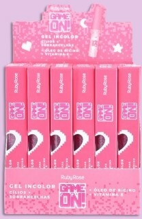 (HB509x24) -Set de 24 Gel incolor para pestañas y cejas GAME ON - RUBY ROSE