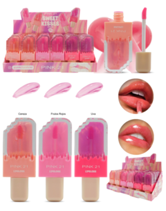 (CS3716-1) Gloss SWEET KISSES TONO 1 - PINK 21 en internet