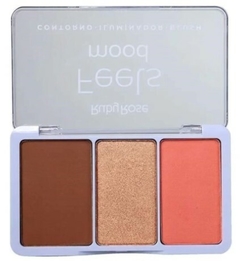 (HB7526T40) Paleta T40 Feels Mood (contorno-iluminador-blush) - Ruby Rose - comprar online