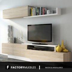 Rack Modular Moderno Tv Mesa Factory Muebles Melamina Merida Promo en internet