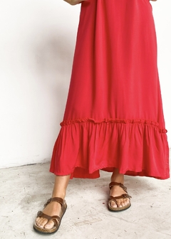 Vestido CARMELA Rojo -$16.020 trans. en internet