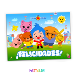 POSTER FELICIDADES PLIM PLIM - comprar online