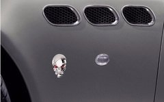 Adesivo Carro Moto Caveira Crânio Metal 3d Emblema Metalico - loja online