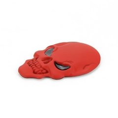 Adesivo Carro Moto Caveira Crânio Metal 3d Vermelho Red - loja online