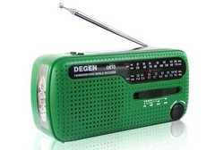 Rádio Dínamo/alarme/lanterna/energia Solar/pilha Degem De13 - TUDO PRA MULTIMIDIA