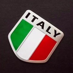 Emblema Badge Italy Aço Inox Adesivo Itália - comprar online