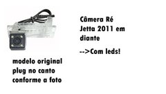 Câmera Ré C/ Led Jetta 2011/12/13/14/5 Tiguan C/plug Canto