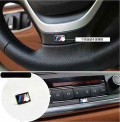 4 Mini Emblema Bmw M Motorsport Volante Rodas M3 M5 X1 X5 X6 - loja online