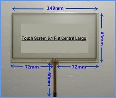 Tela Toque Touch Screen 6.1 Polegadas Central Multimídia