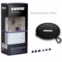 Fone Ouvido Monitor Palco Retorno Shure Se215 Transparente