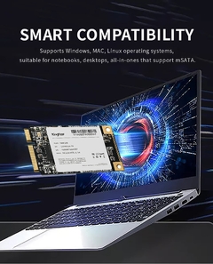 Kingfast msata ssd 128gb 256gb 512gb 1tb 3x5cm mini sata 3 disco rígido de estado sólido interno para portátil e notebook - TUDO PRA MULTIMIDIA