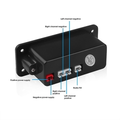 Placa decodificadora 2x3 w, mp3 player, sem fio, amplificador dc 5v wma bluetooth 5.0, placa decodificadora, módulo de áudio usb fm - loja online