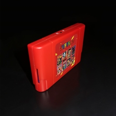 Novo super 64 retro cartão de jogo 340 em 1 cartucho de jogo para n64 vídeo game console - loja online