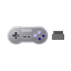 8bitdo sn30 2.4g gamepad sem fio para snes/sfc originais (sn/sf/edição transparente)-super nes