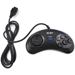 Controle de jogo sega mega sega 16bit, 2 peças/1 peça sega genesis, 9 furos, alta qualidade, bom preço, acessórios de jogo