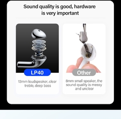 Original lenovo lp40 tws fones de ouvido sem fio bluetooth controle toque esporte fone estéreo para o telefone android - loja online
