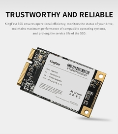 Kingfast msata ssd 128gb 256gb 512gb 1tb 3x5cm mini sata 3 disco rígido de estado sólido interno para portátil e notebook - TUDO PRA MULTIMIDIA