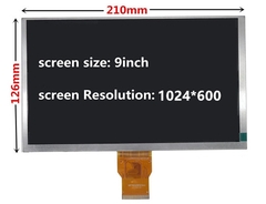 9 polegada 1024*600 monitor de tela lcd tft com placa de controle do motorista hdmi-compatível para lattepanda, raspberry pi banana pi