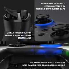 Gamesir t4 pro 2.4ghz controlador móvel sem fio bluetooth gamepad com giroscópio de 6 eixos para nintendo switch/android/iphone/pc