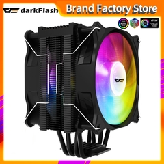 Darkflash 4 heatpipes argb cpu cooler radiador silencioso pwm 4pin 250w para intel lga 1150 1151 1155 1200 1366 amd am4 ventilador