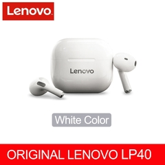 Novo original lenovo lp40 tws fone de ouvido sem fio bluetooth 5.0 dupla estéreo redução ruído baixo controle toque longa espera 230mah