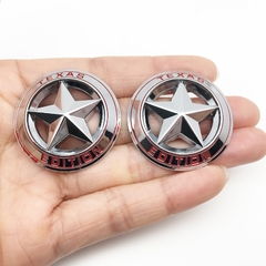 Emblema metálico edição texas para carros, 2 peças, adesivo lateral, emblema do porta-malas, jeep wrangler compass grand cherokee patriot liberty - comprar online